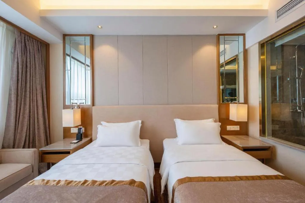 Bed in Jinan Blue Horizon Hotel Shizhong