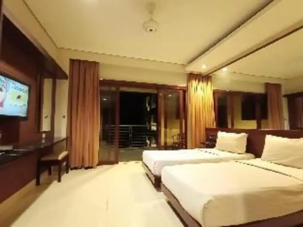 Bed in Hotel Bintang Tawangmangu Bed in Hotel Bintang Tawangmangu