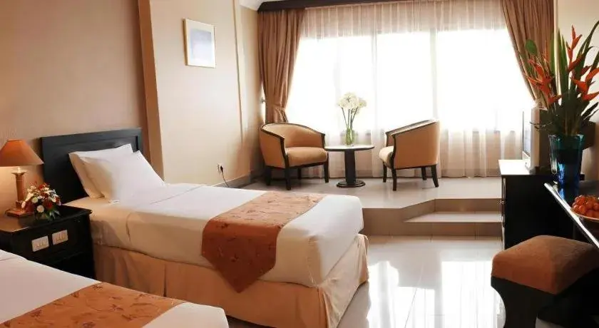 Bed in Danau Toba Hotel International Bed in Danau Toba Hotel International