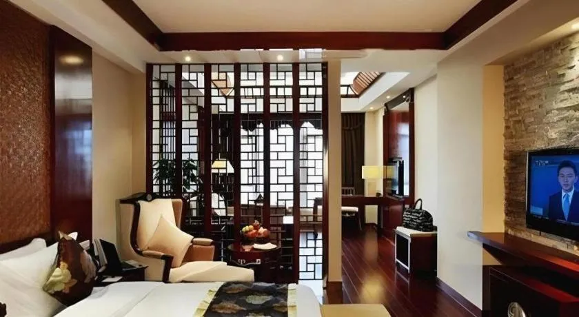 Bed in Jinggangshan ZhongTaiLai International Hotel