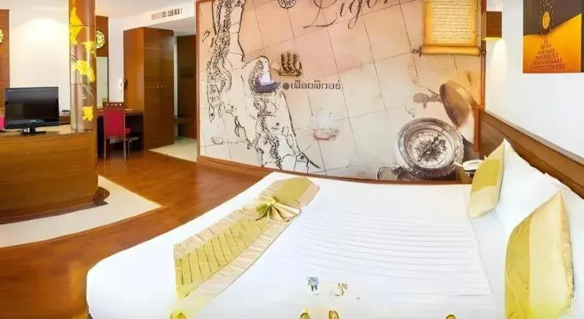 Bed in The Ligor City Hotel Bed in The Ligor City Hotel