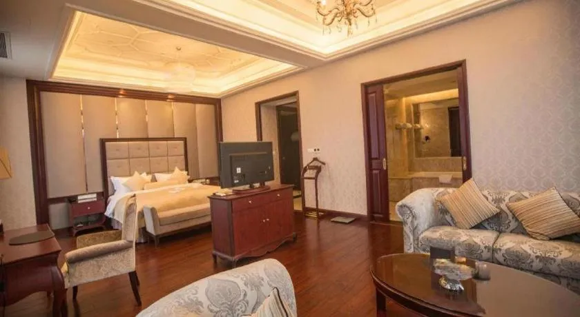 Bed in Jiande Peninsula Kaihao Hotel