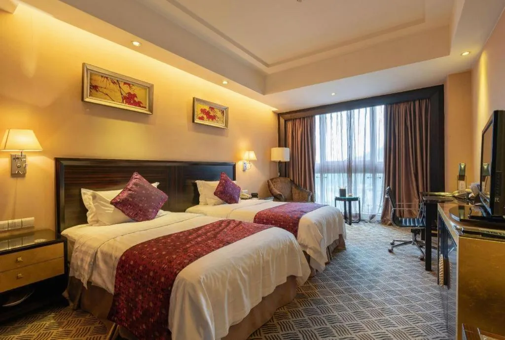 Bed in Jiande Peninsula Kaihao Hotel