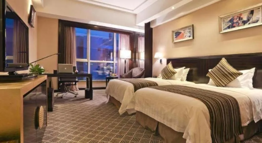 Bed in Jiande Peninsula Kaihao Hotel