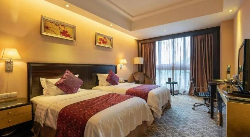 Bed in Jiande Peninsula Kaihao Hotel