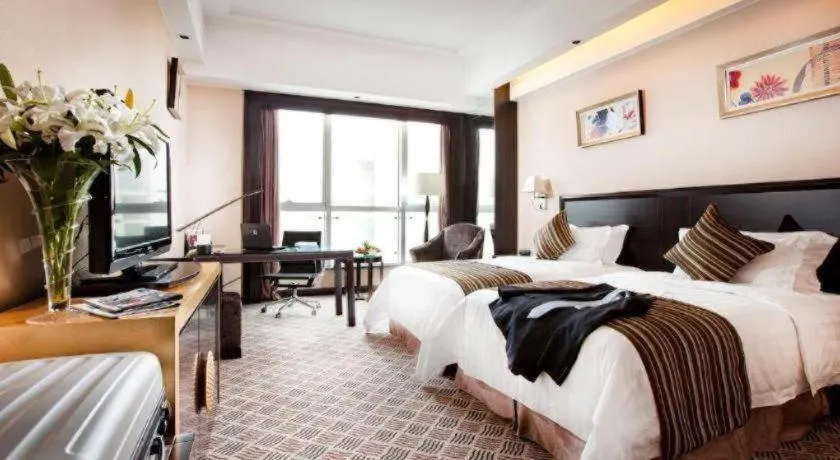 Bed in Jiande Peninsula Kaihao Hotel