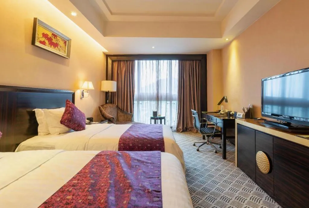 Bed in Jiande Peninsula Kaihao Hotel