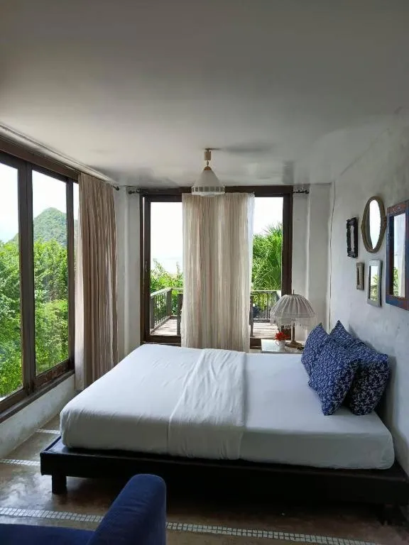 Bed in Brassiere Beach Hotel