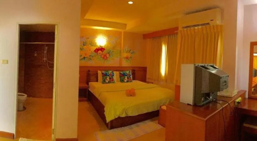 Bed in Loei Orchid Hotel