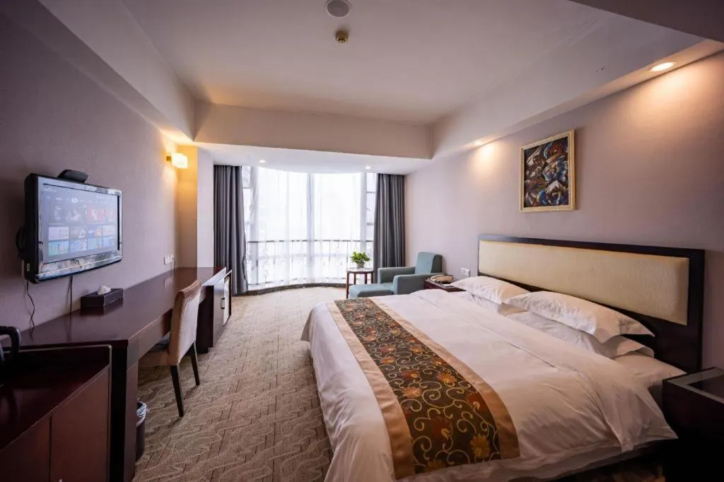 Bed in Wuhan Newport International Hotel