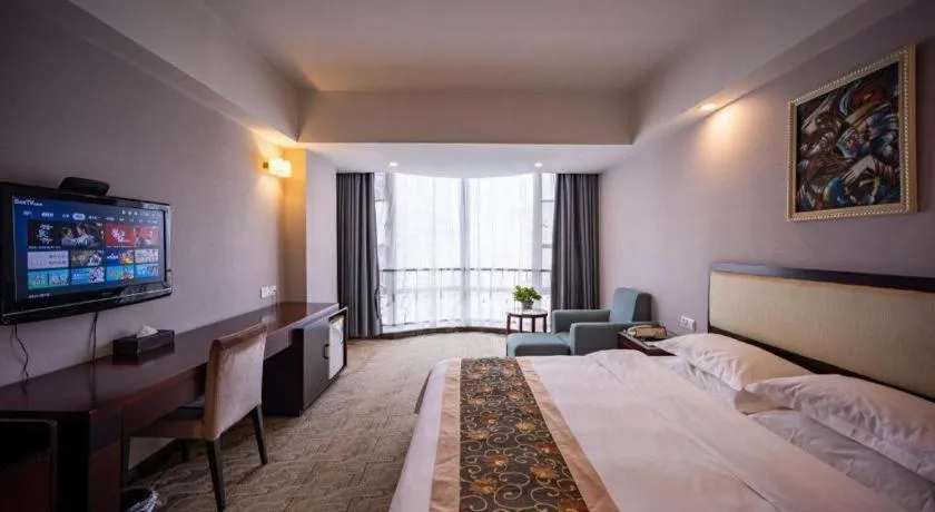 Bed in Wuhan Newport International Hotel