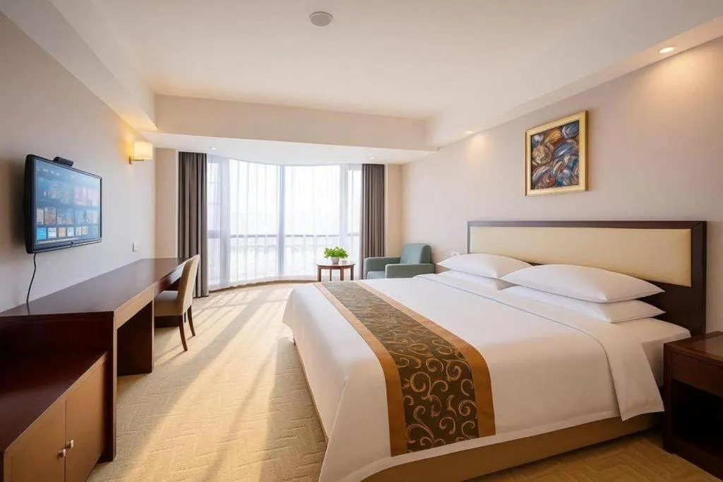 Bed in Wuhan Newport International Hotel