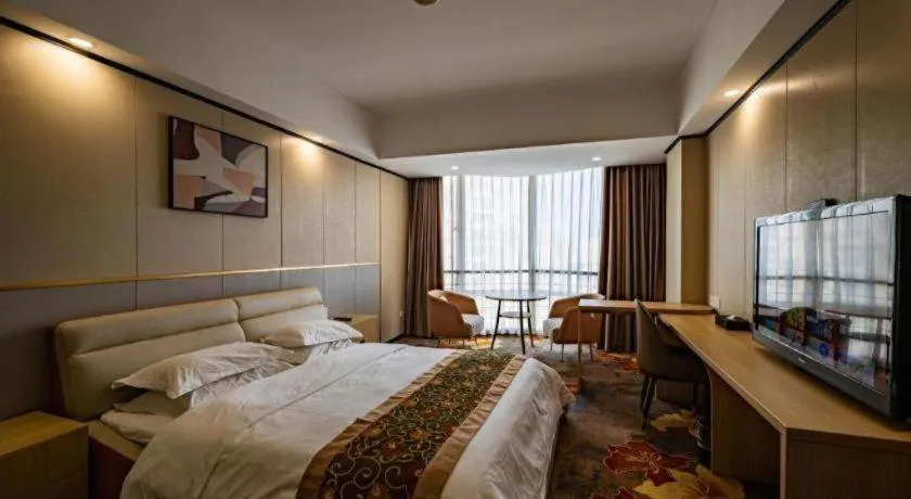 Bed in Wuhan Newport International Hotel