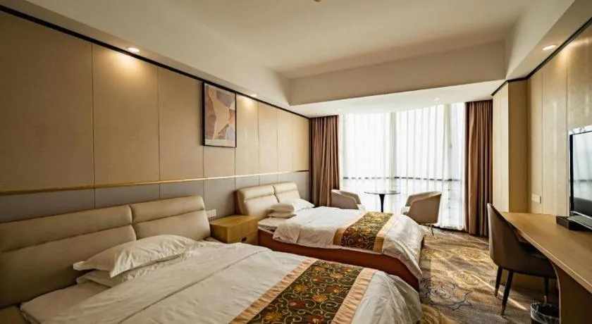 Bed in Wuhan Newport International Hotel
