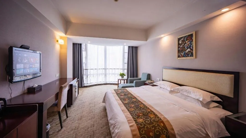 Bed in Wuhan Newport International Hotel