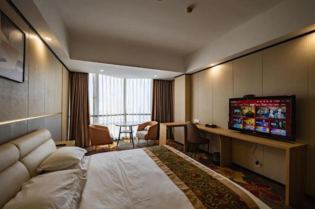 Bed in Wuhan Newport International Hotel