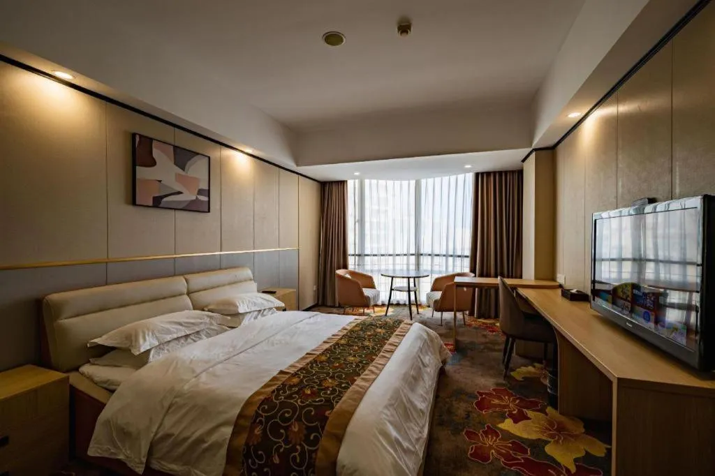 Bed in Wuhan Newport International Hotel