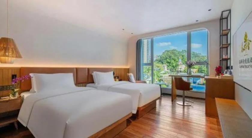 Bed in Dongguan Castfast Hotel