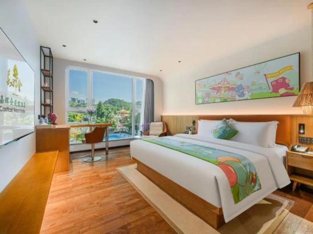 Bed in Dongguan Castfast Hotel