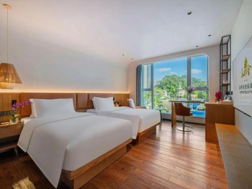 Bed in Dongguan Castfast Hotel