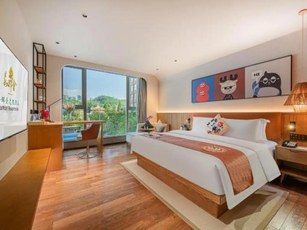 Bed in Dongguan Castfast Hotel