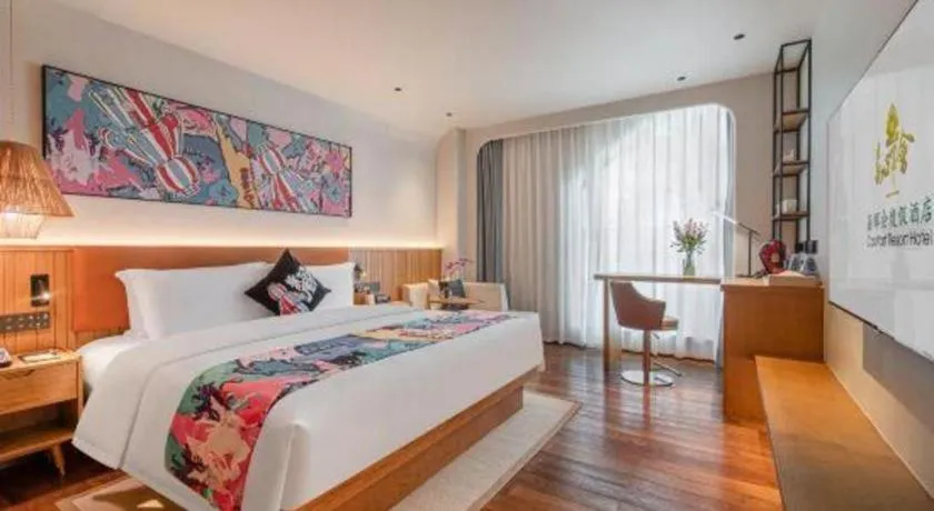 Bed in Dongguan Castfast Hotel