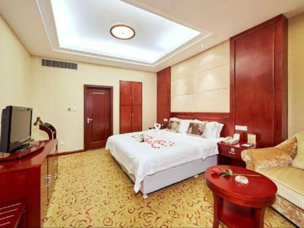 Bed in Qingdao Chengyang Detai Hotel