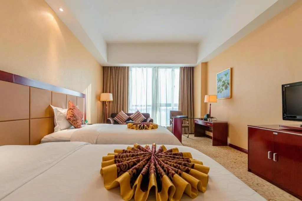 Bed in Qingdao Chengyang Detai Hotel