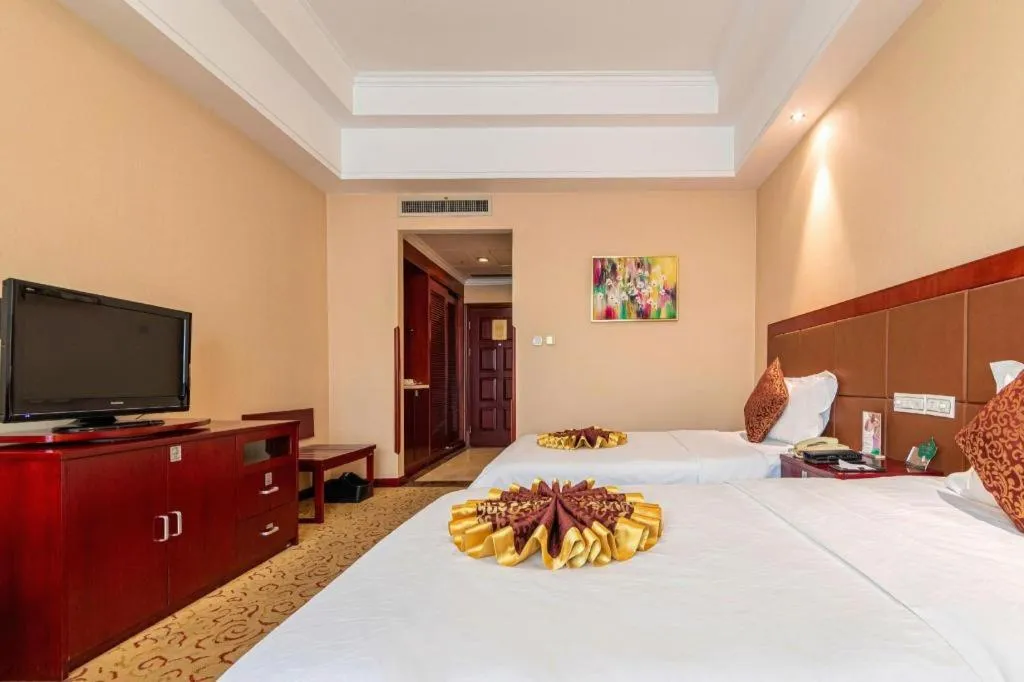 Bed in Qingdao Chengyang Detai Hotel