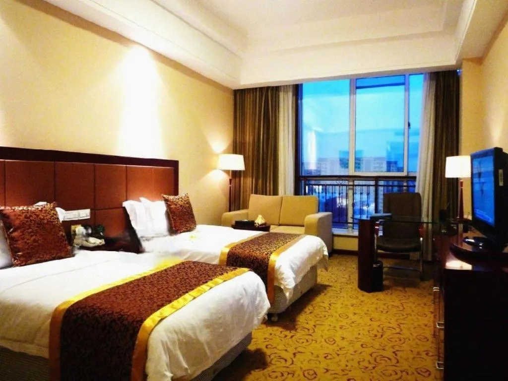 Bed in Qingdao Chengyang Detai Hotel