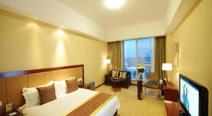 Bed in Qingdao Chengyang Detai Hotel