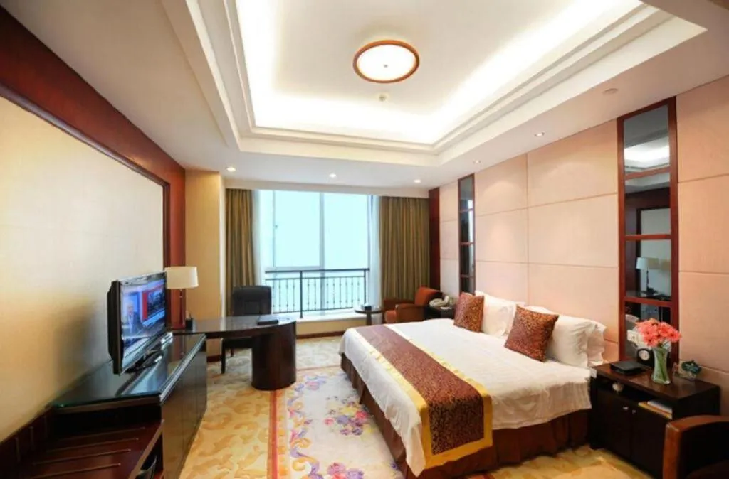 Bed in Qingdao Chengyang Detai Hotel