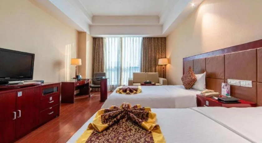 Bed in Qingdao Chengyang Detai Hotel