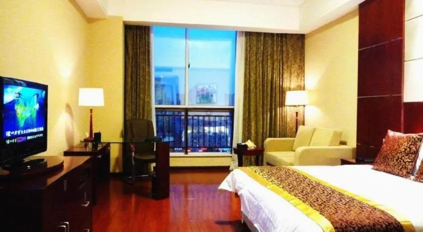 Bed in Qingdao Chengyang Detai Hotel