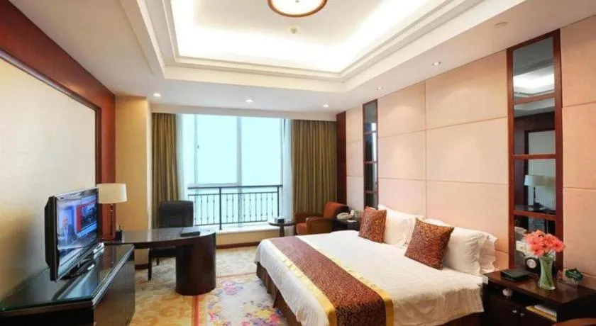 Bed in Qingdao Chengyang Detai Hotel