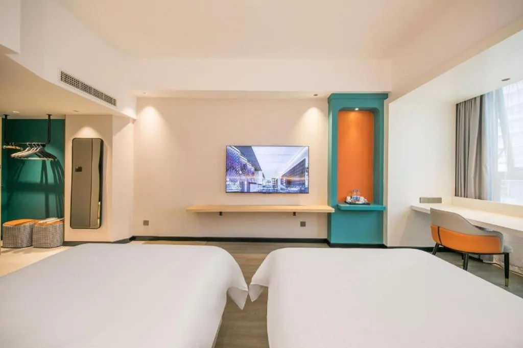 Bed in Zhoushan Changzheng Spring Hotel