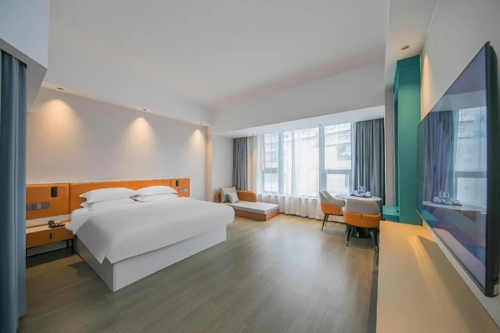 Bed in Zhoushan Changzheng Spring Hotel