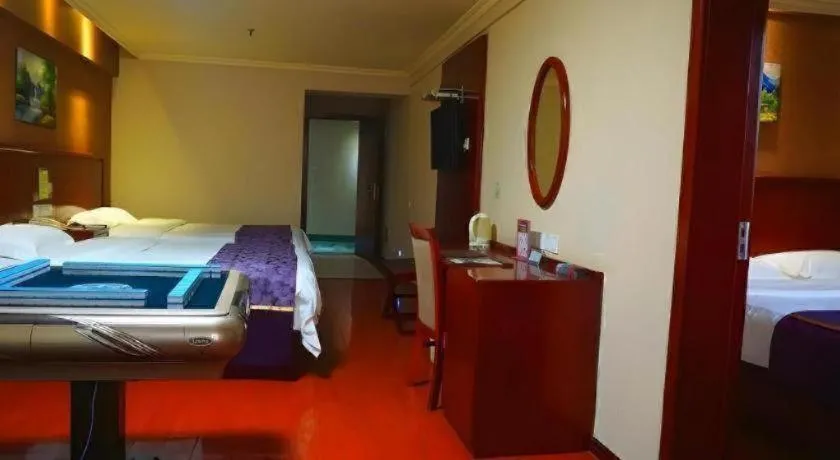 Bed in GreenTree Inn Xi'an Bell and Drum Tower Food Street Ancient City Wall Ximen Express Hotel