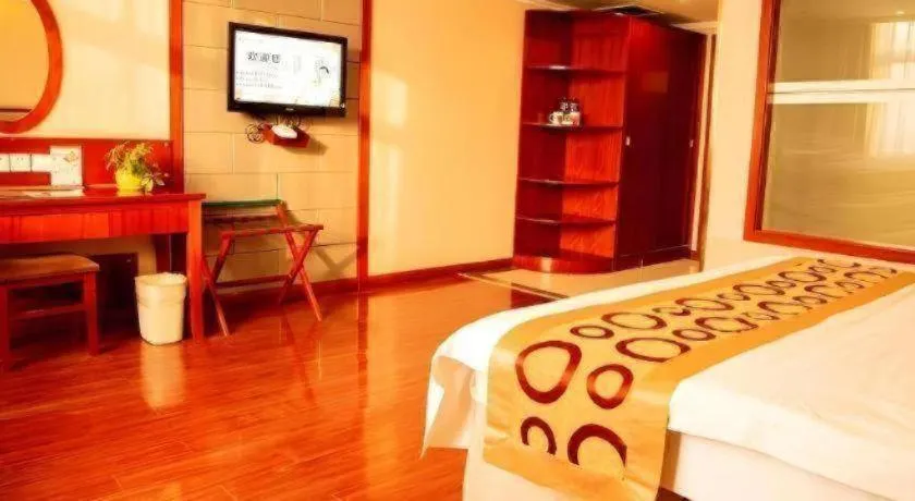 Bed in GreenTree Inn Bozhou Weiwu Road Hotel