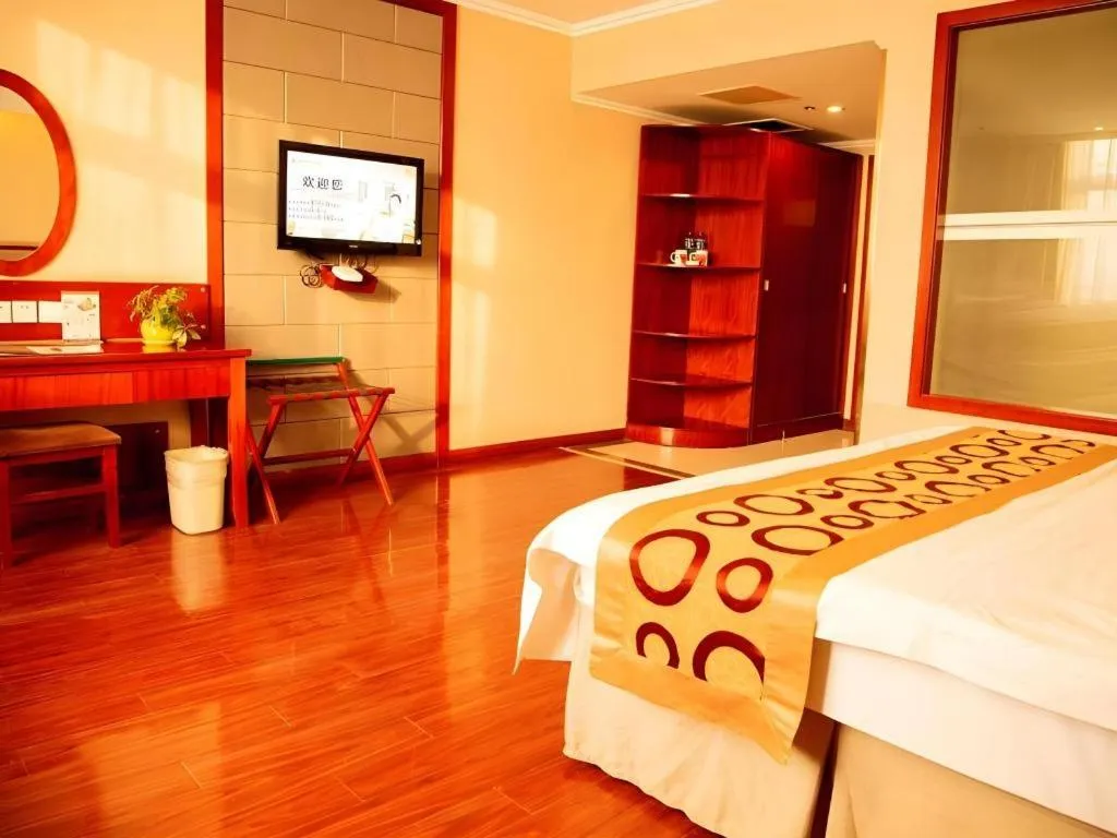 Bed in GreenTree Inn Bozhou Weiwu Road Hotel