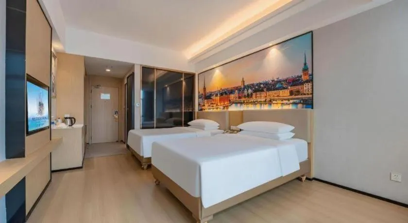 Bed in Exchange Bank Hotel Hainan