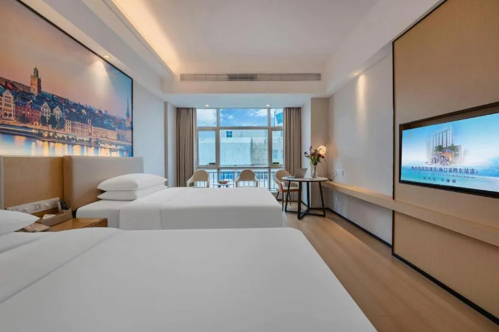 Bed in Exchange Bank Hotel Hainan