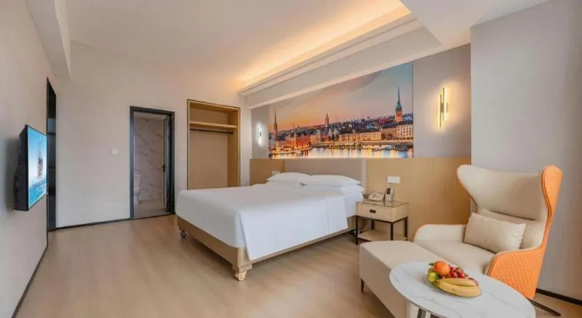 Bed in Exchange Bank Hotel Hainan