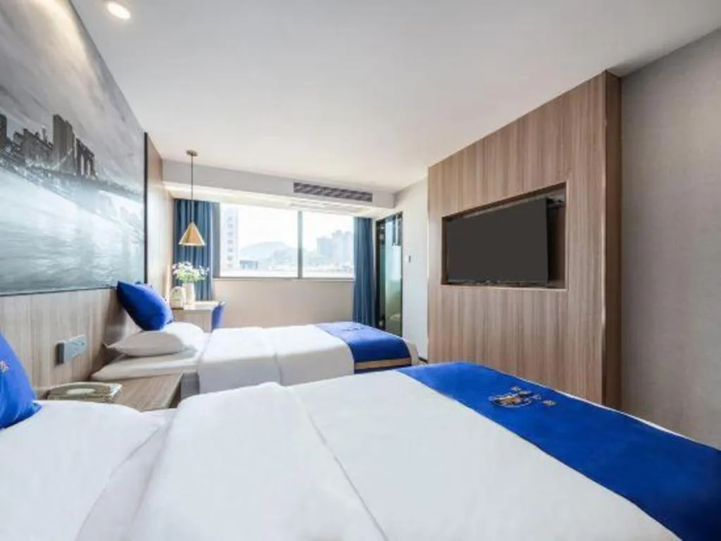 Bed in Super 8 Hotel Xiamen Railway Station