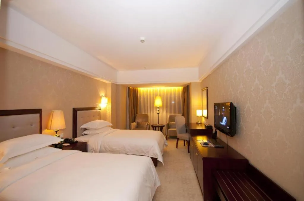 Bed in Yunhai Hotel Zhuhai