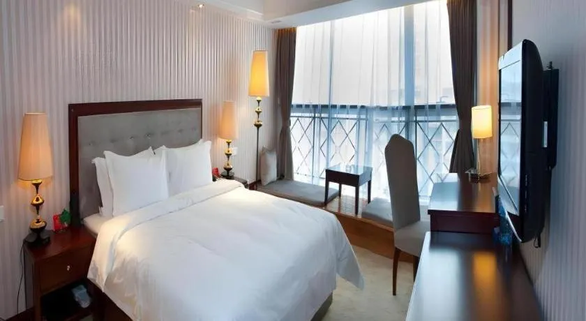 Bed in Yunhai Hotel Zhuhai