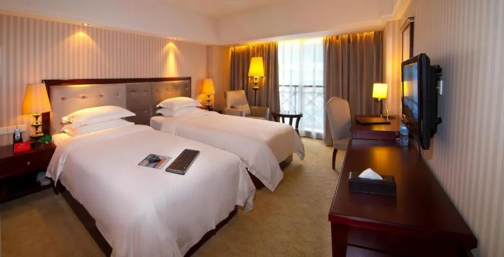 Bed in Yunhai Hotel Zhuhai