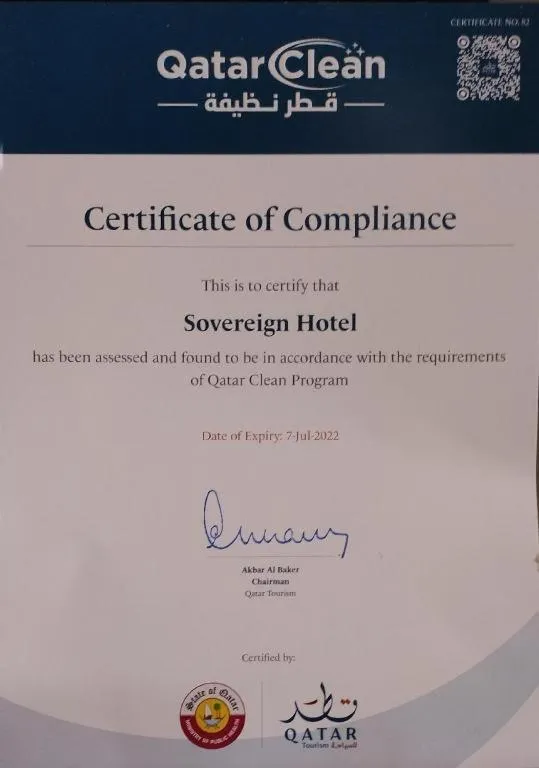 Sovereign Hotel - Marriage Certificate Required