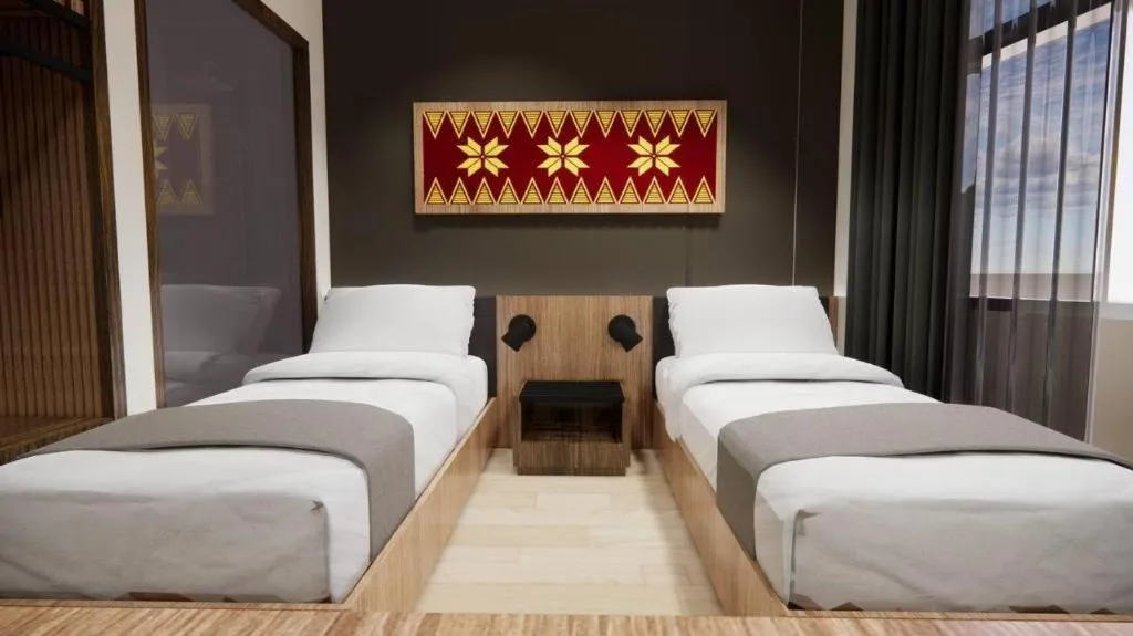 Bed in Mega Permata Hotel