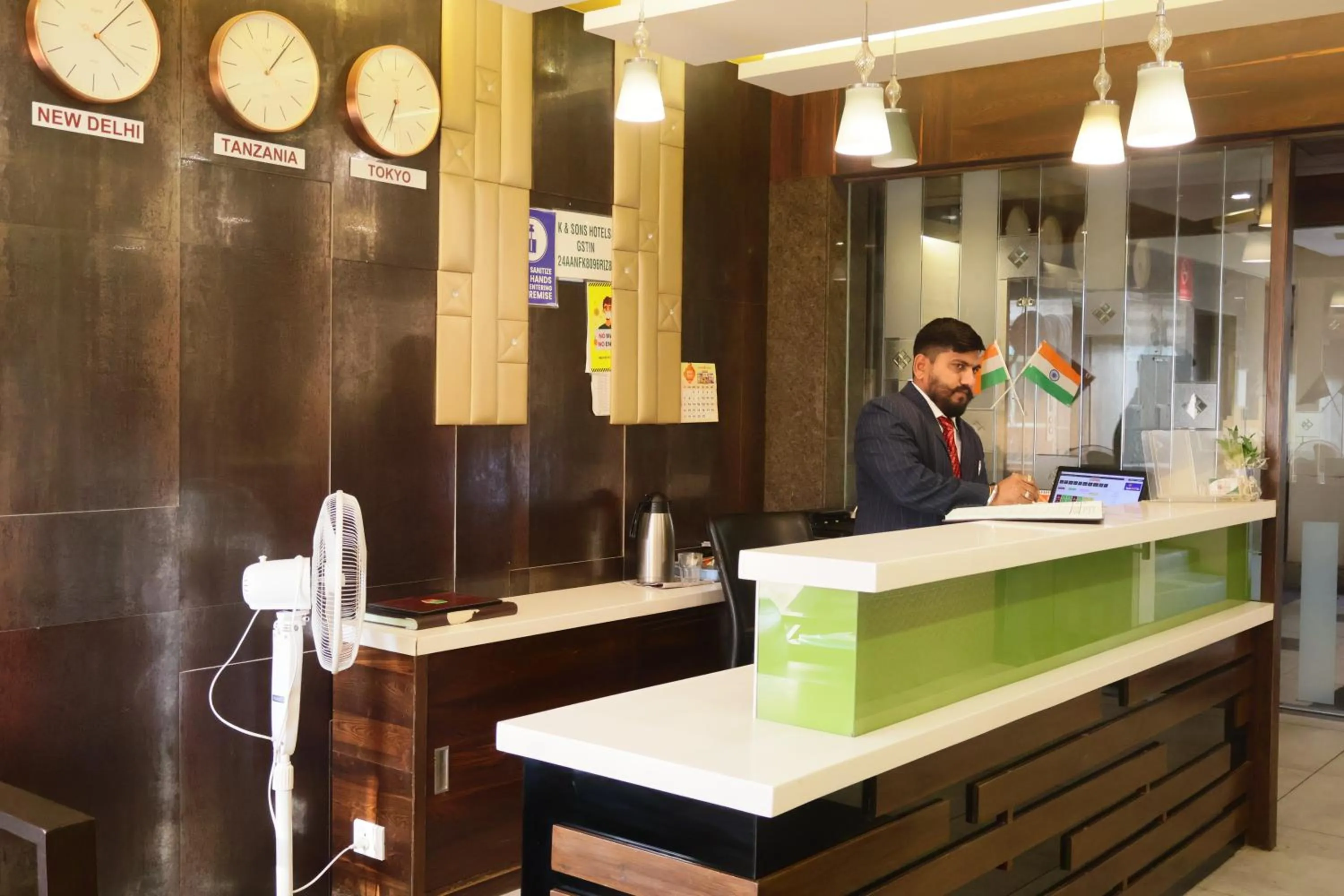 Lobby or reception in Hotel Kabir